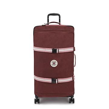 Kipling Spontaneous Large Rolling Suitcases Mahogany Block | CA 1745XY